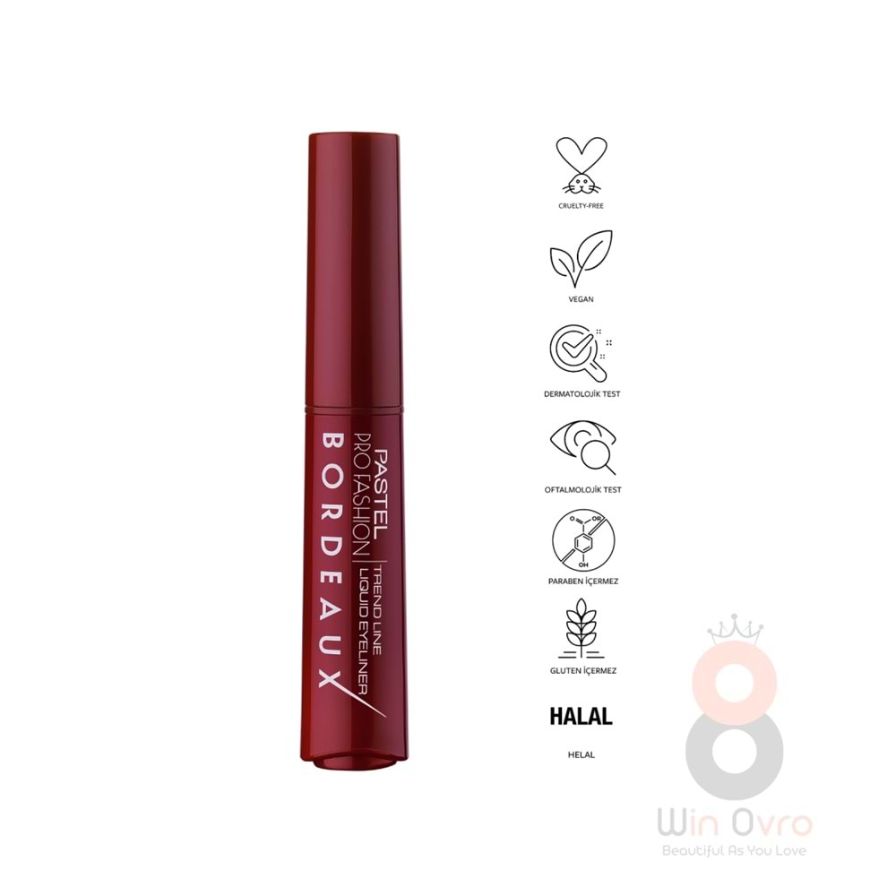 Pastel Trend Line Liquid Eyeliner Bordeaux - Likit Eyeliner Bordo