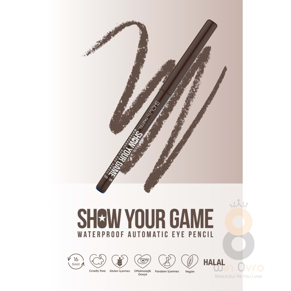 Pastel Show By Pastel Show Your Game Waterproof Gel Eye Pencil - Suya Dayanıklı Jel Göz Kalemi 414