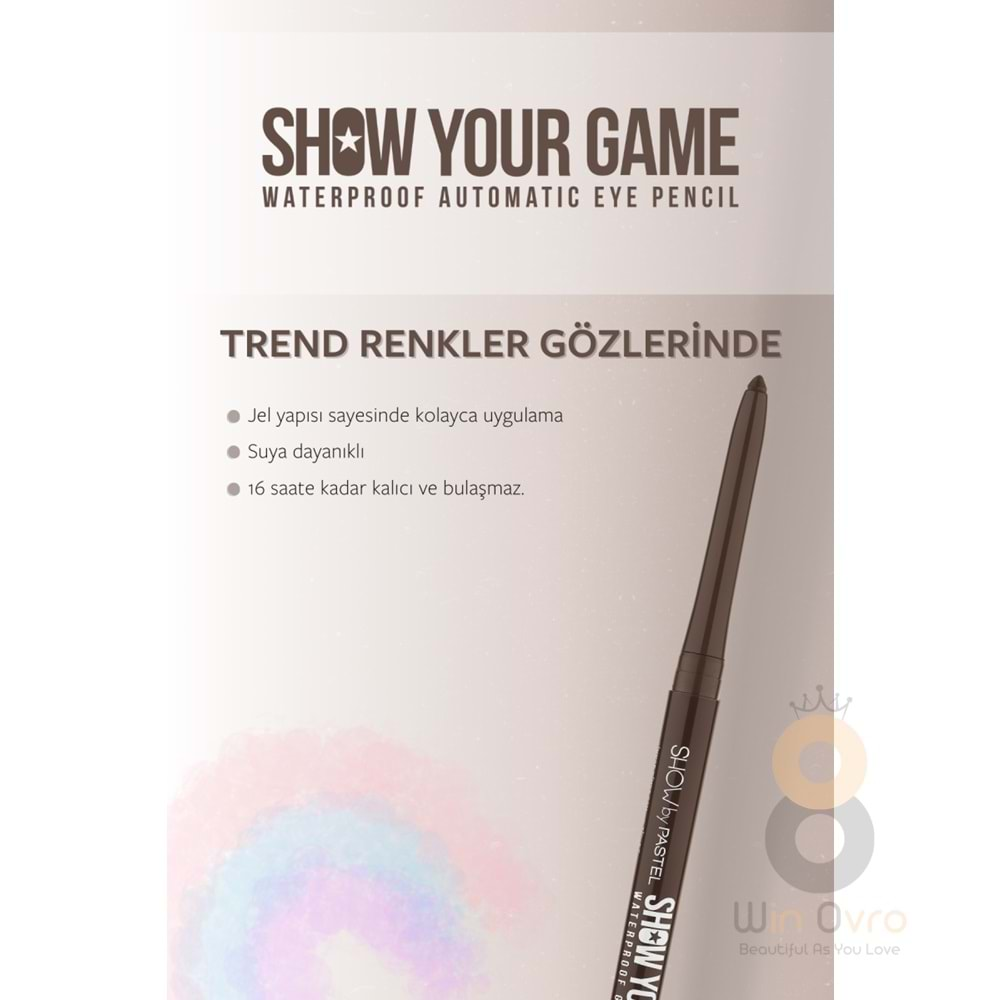 Pastel Show By Pastel Show Your Game Waterproof Gel Eye Pencil - Suya Dayanıklı Jel Göz Kalemi 414