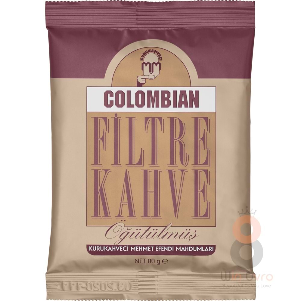 KuruKahveci Mehmet Efendi Colombian Filtre Kahve 80 gr
