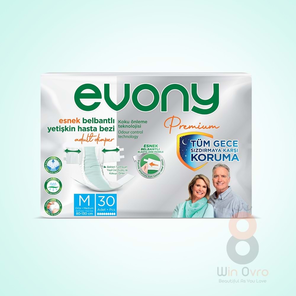 Evony Premium Yetişkin Bezi Medium 30 Adet