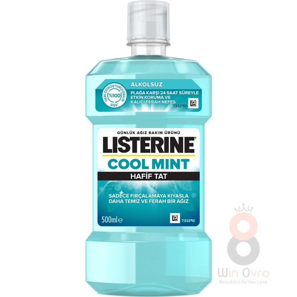 Listerine Cool Mint Hafif Tat Alkolsüz Ağız Bakım Suyu 500 Ml