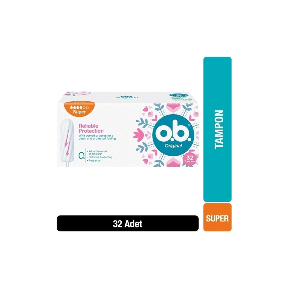 O.B. Original Super 32'li Tampon