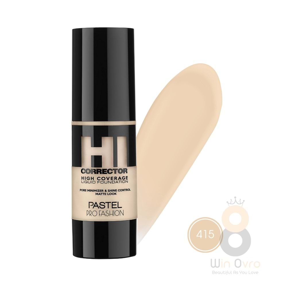 Pastel High Coverage Liquid Foundation - Likit Fondöten 415 30 ml