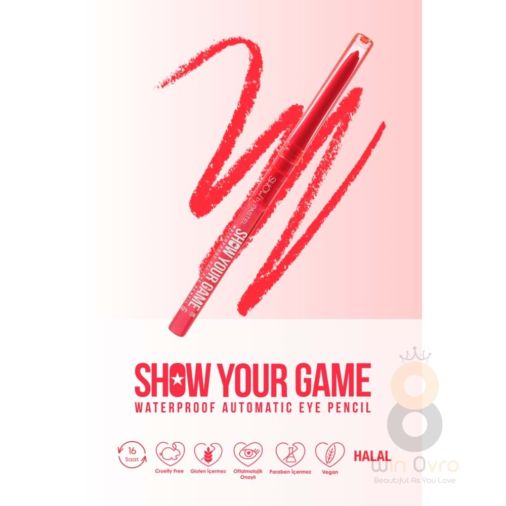 Show By Pastel Show Your Game Waterproof Gel Eye Pencil - Suya Dayanıklı Jel Göz Kalemi 409 0.28 g