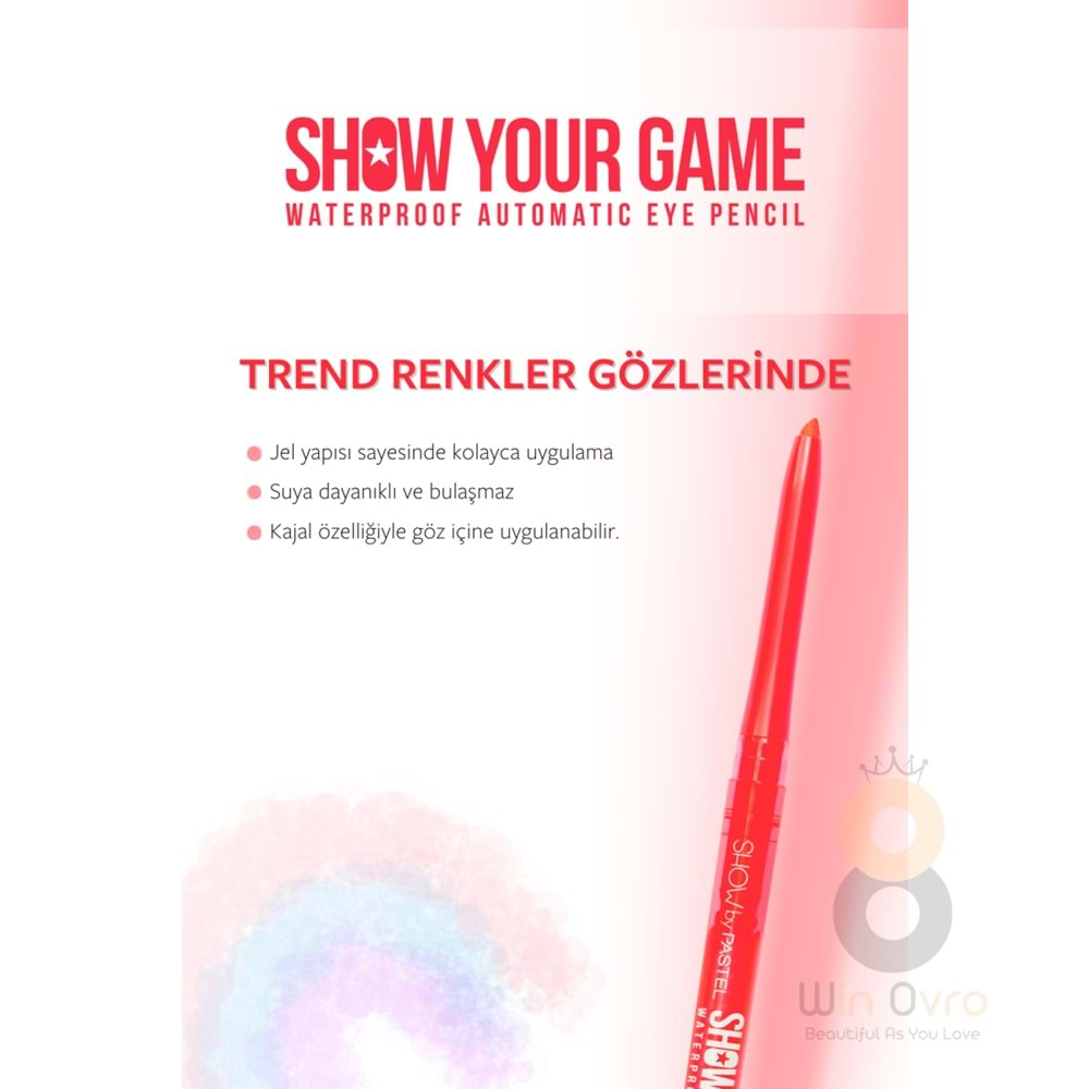 Show By Pastel Show Your Game Waterproof Gel Eye Pencil - Suya Dayanıklı Jel Göz Kalemi 409 0.28 g