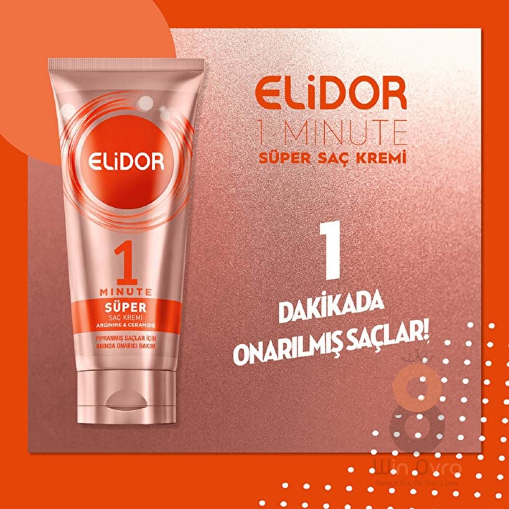 Elidor Saç Kremi Yıpranmış Saçlar 1M 170 ml