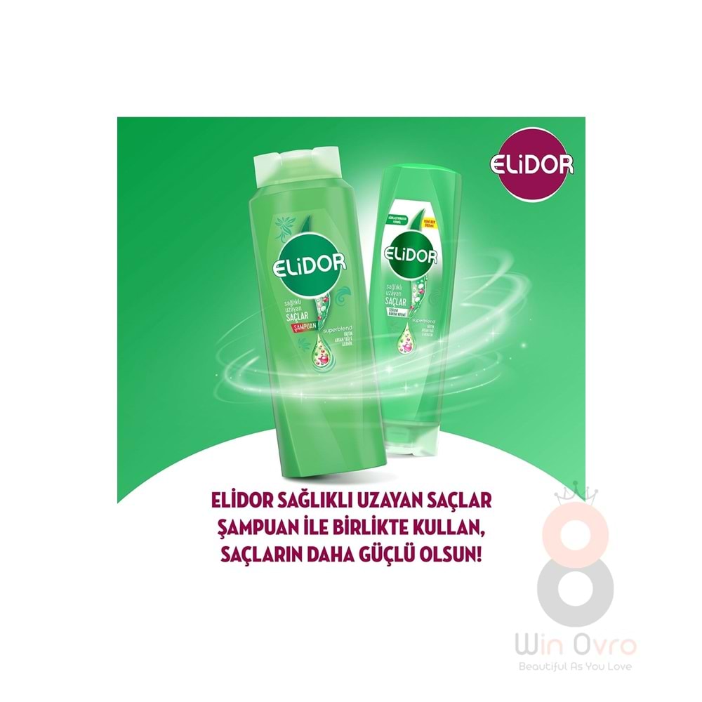 Elidor Superblend Serum Saç Bakım Kremi Sağlıklı Uzayan Saçlar Biotin Argan Yağı & Keratin 350 Ml