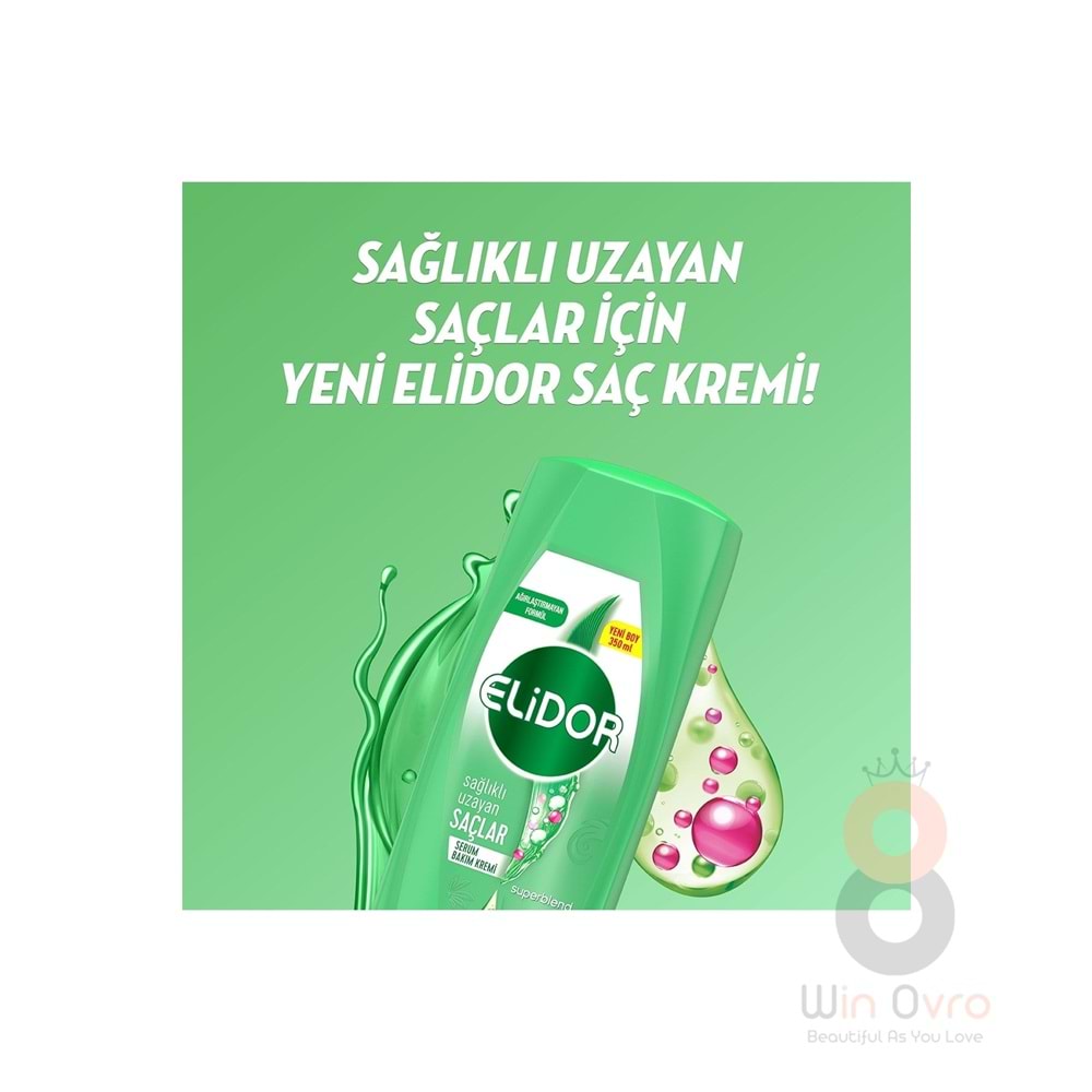 Elidor Superblend Serum Saç Bakım Kremi Sağlıklı Uzayan Saçlar Biotin Argan Yağı & Keratin 350 Ml