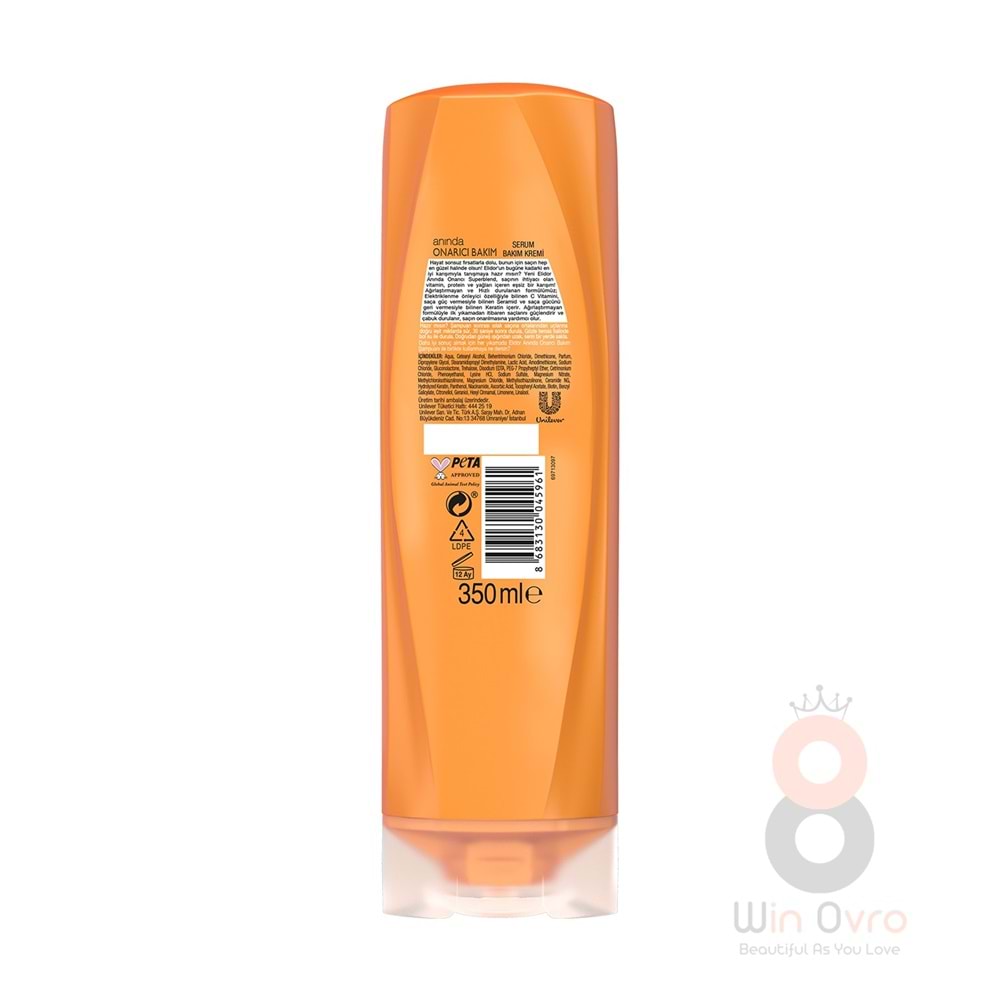Elidor Superblend Serum Saç Bakım Kremi Anında Onarıcı Bakım C Vitamini Keratin & Seramid 350 ml