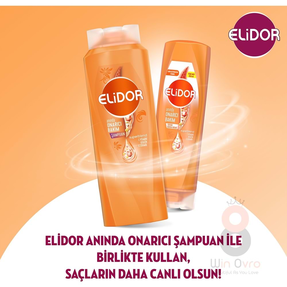 Elidor Superblend Serum Saç Bakım Kremi Anında Onarıcı Bakım C Vitamini Keratin & Seramid 350 ml