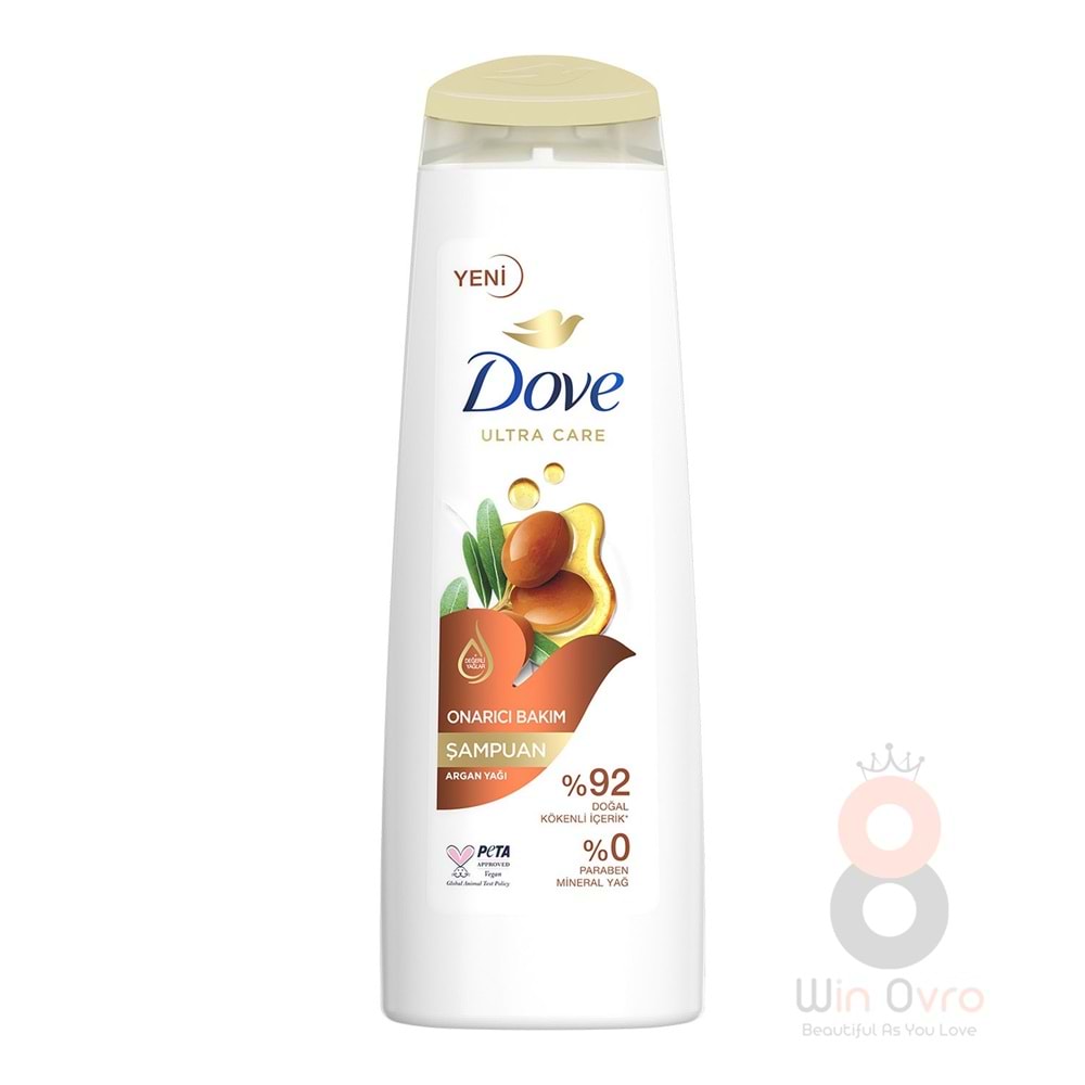 Dove Ultra Care Saç Bakım Şampuanı Onarıcı Bakım Argan Yağı 400 ml