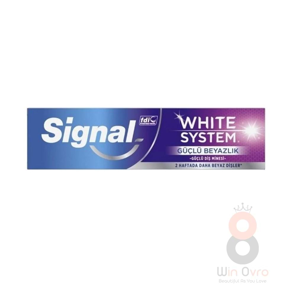 Signal White System Diş Macunu Güçlü Beyazlık Güçlü Diş Minesi 75 Ml