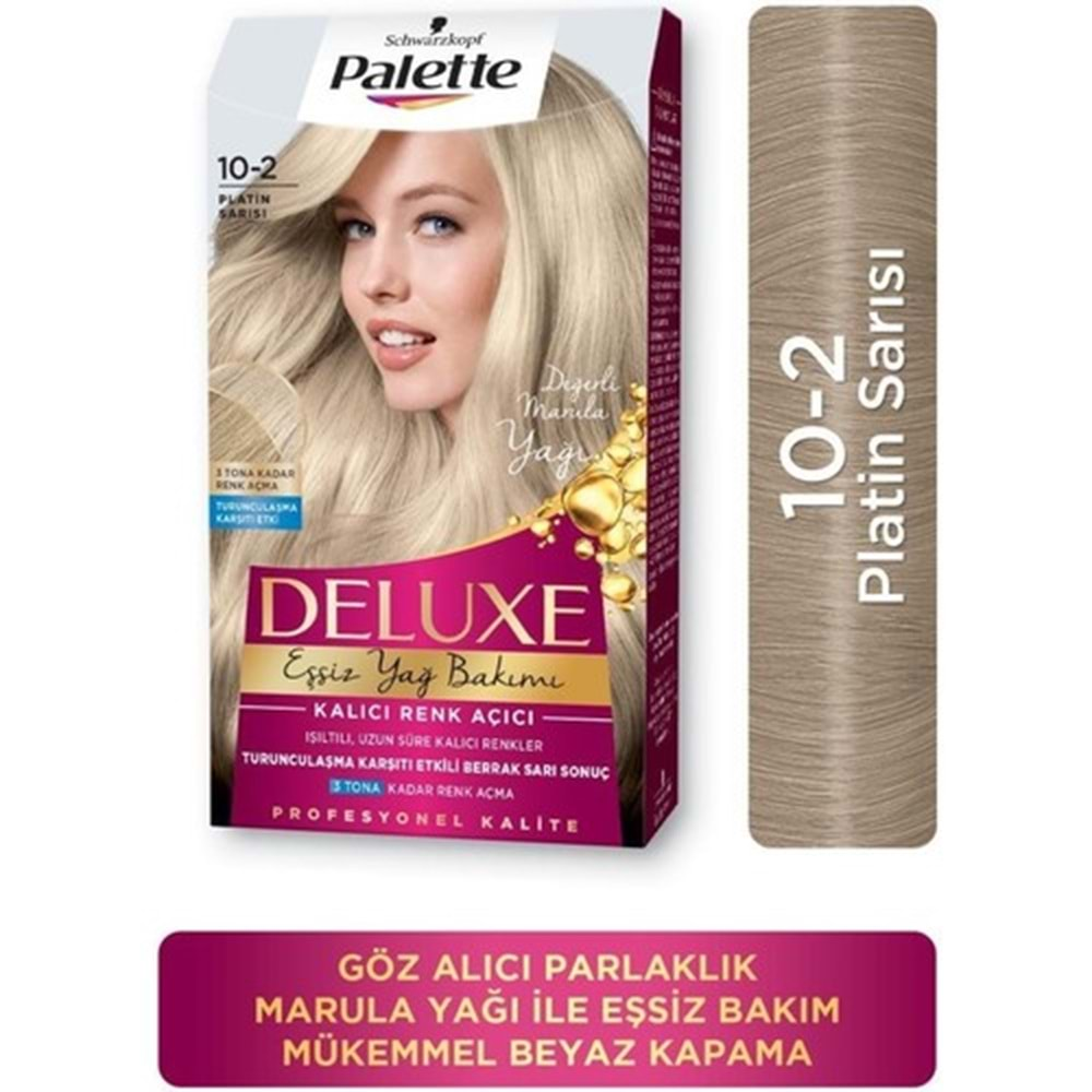 Palette Deluxe Yoğun Renkler 10-2 Platin Sarısı Saç Boyası