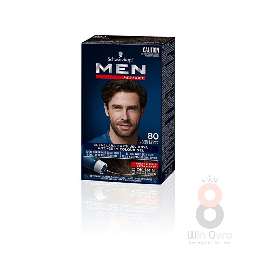 Men Perfect Saç Boyası Kahve Siyah 80 - 50 ml