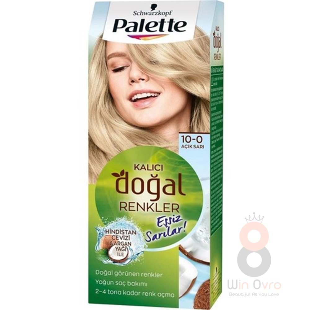 Palette Saç Boyası 10-0 Açık Sarı Kalıcı Doğal Renkler