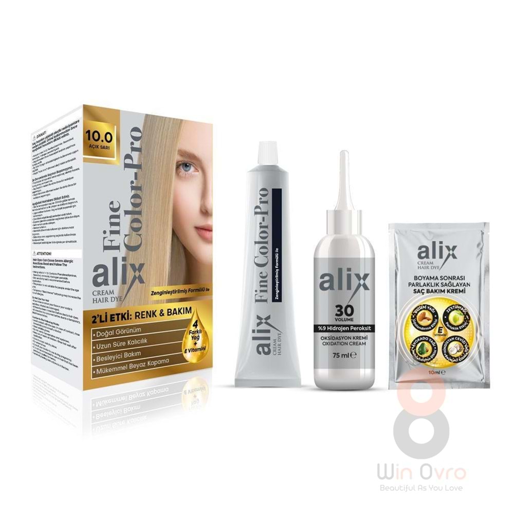 Alix Saç Boyası 10.0 Açık Sarı 50 ml