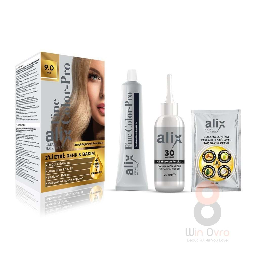 Alix Saç Boyası 9.0 Sarı 50 ml