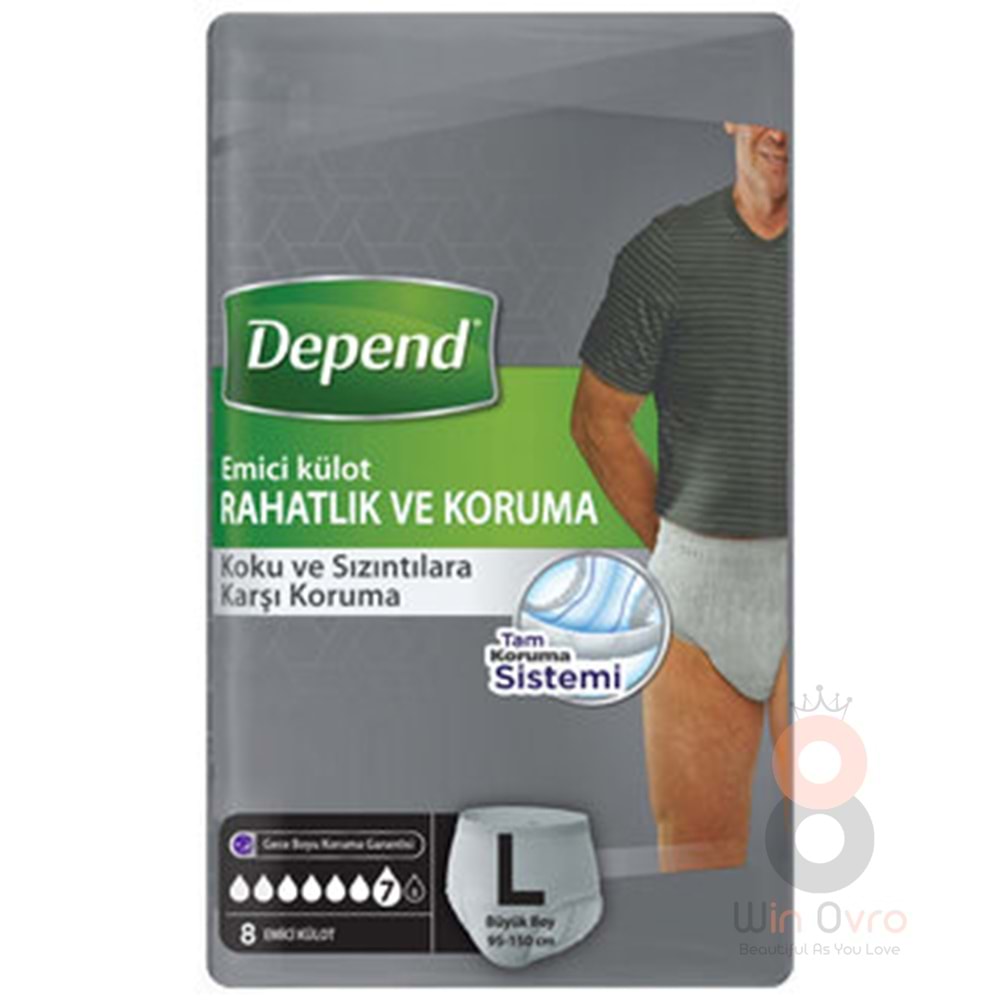 Depend Emici Külotbüyük Boy Erkek 8li