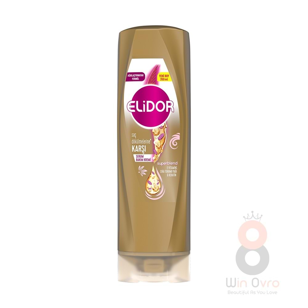 Elidor Sprblend Serum Saç Bakım Kremi Saç Dökülme Karşı E Vitamini Chia Tohu Yağı Keratin 350 ml
