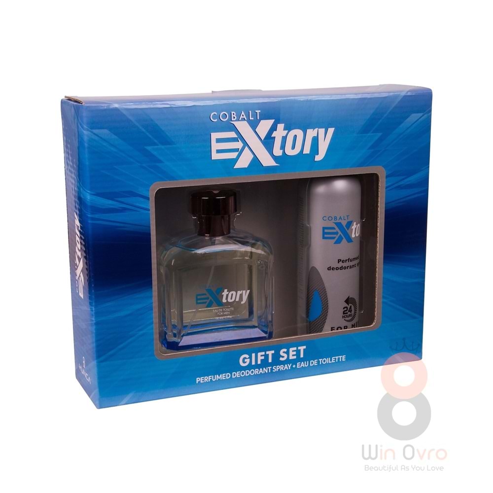 Extory Cobalt Erkek Parfüm Seti 100 ml EDT + 150 ml Deodorant
