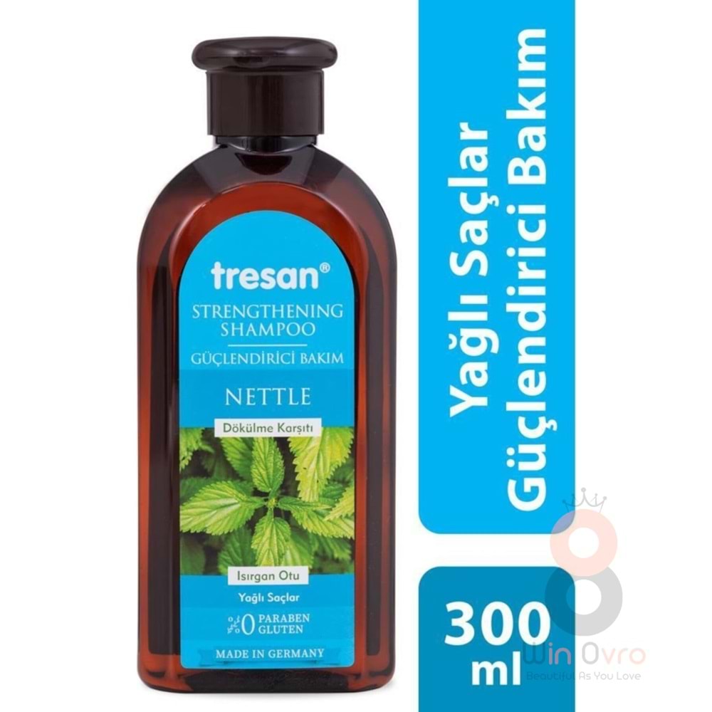 Tresan Isırgan Otu Dökülme Karşıtı ve Güçlendirici Bakım Şampuanı Yağlı Saçlar İçin 300 ml