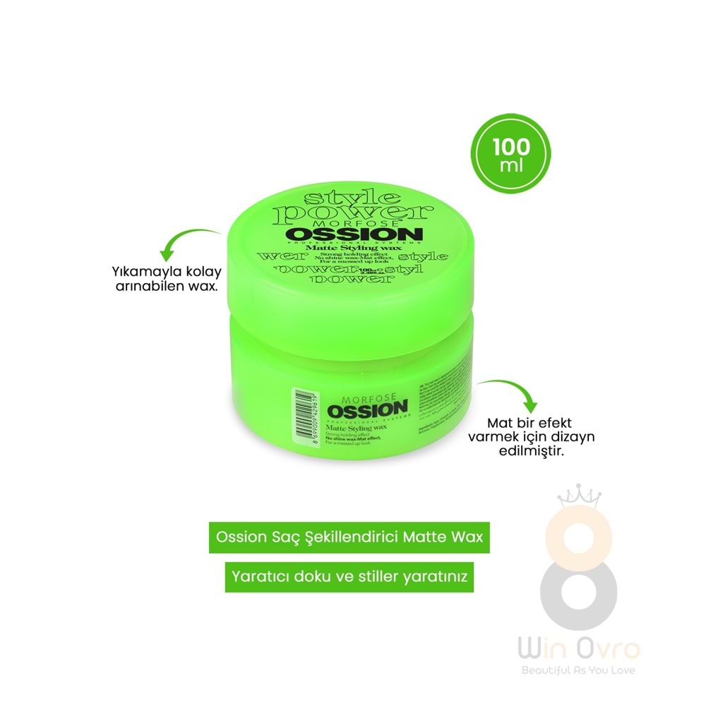 Morfose Ossıon Matte Stylıng Mat Wax 1000 ml.