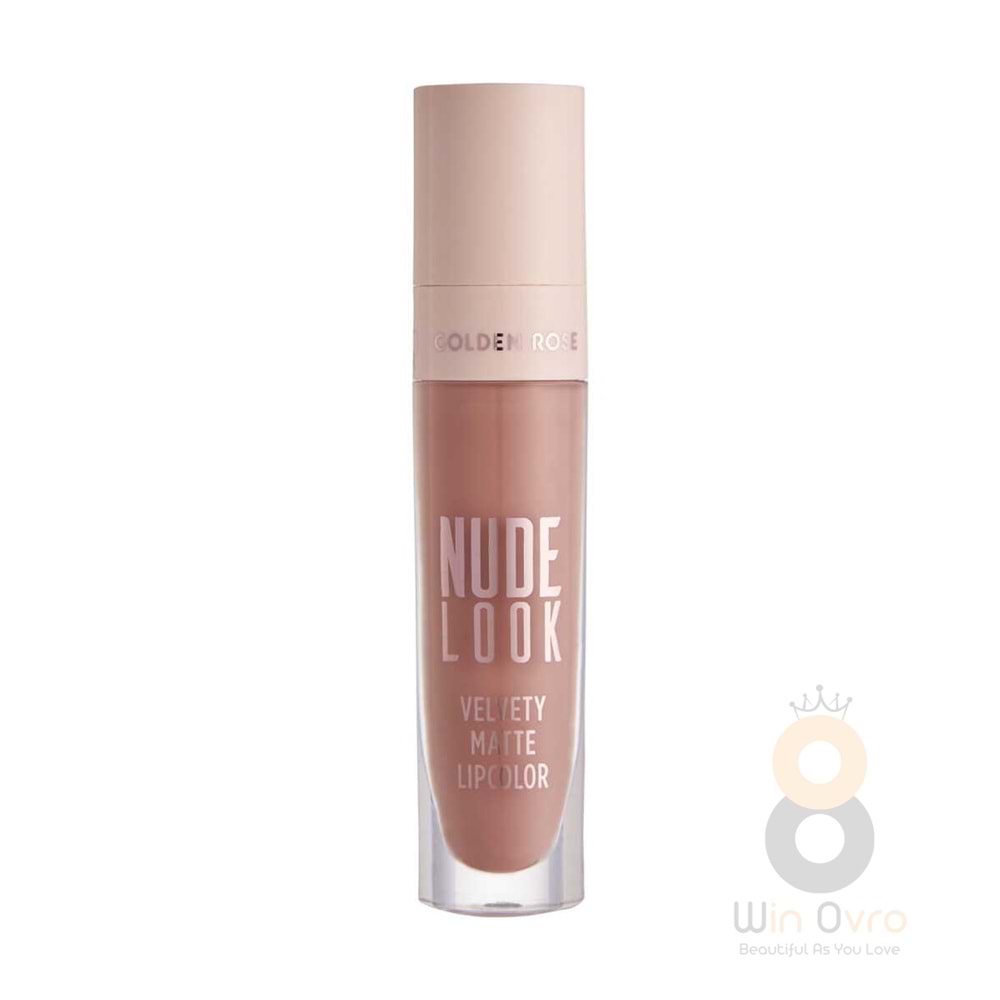 Golden Rose Nude Look Velvety Matte Lipcolor-01 Just Nude-Likit Mat Ruj