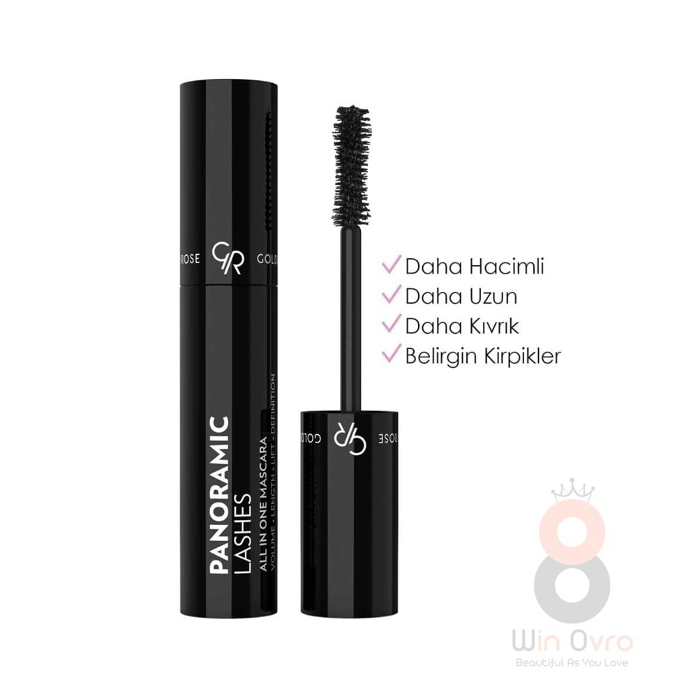 Golden Rose Panoramic Lashes All in One Mascara-Black-Uzunluk Veren Maskara