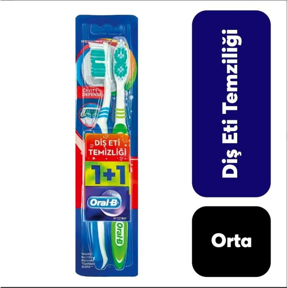 Oral-B 1+1 Diş Fırçası Diş Eti Temizliği Fırça