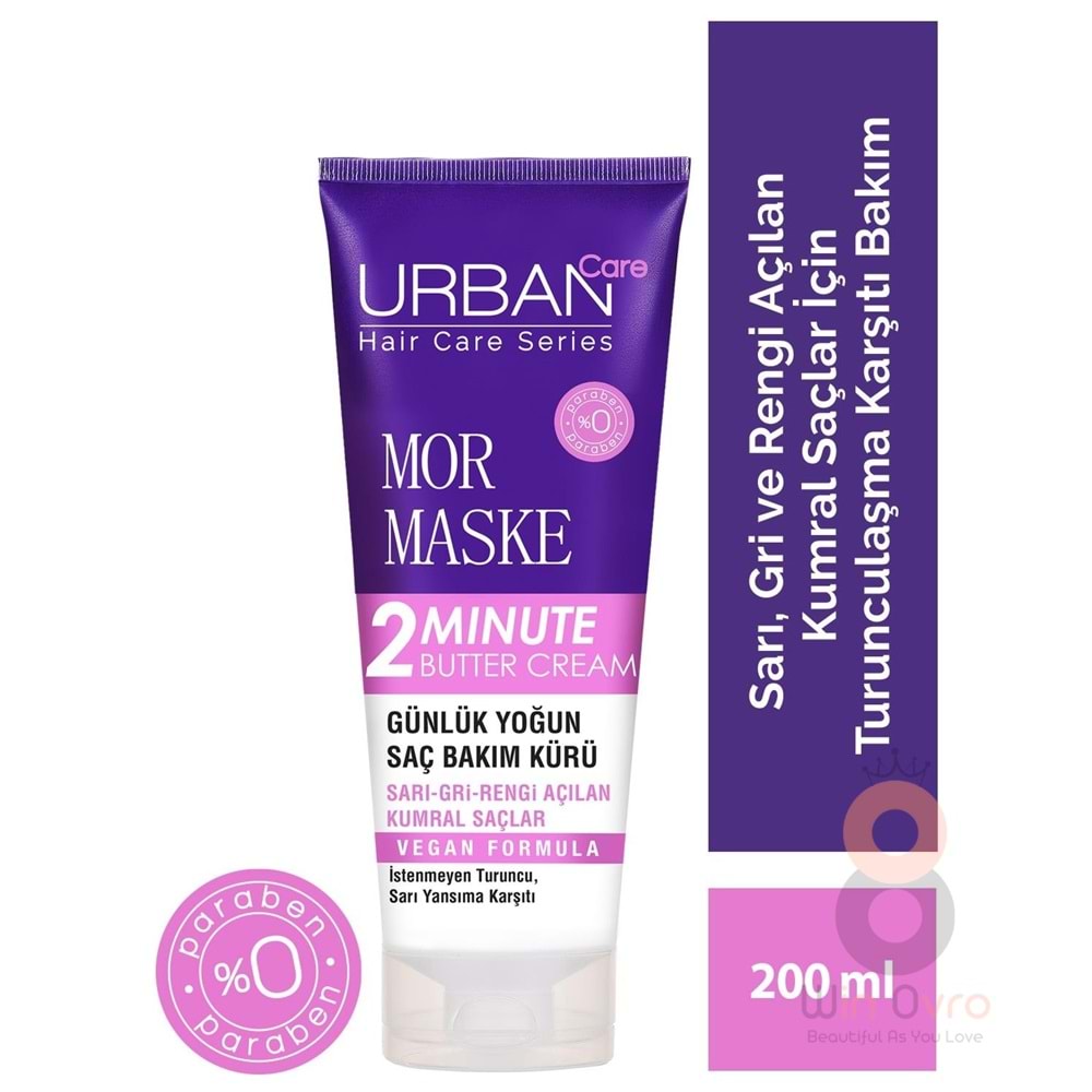 Urban Care Sarı,gri ve Açık Kumral Saçlar Renk Düzenleyici Bakım Kürü 200 ml