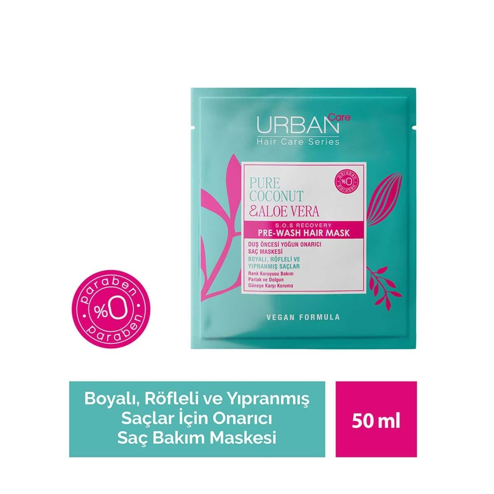 Urban Care Pure Coconut & Aloe Vera Duş Öncesi Saç Bakım Maskesi