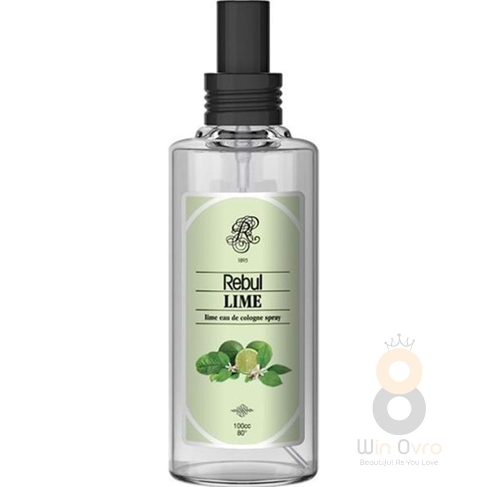 Rebul Lime - Misket Limon Kokulu Kolonya 100 Ml (Cam Şişe) Spreyli