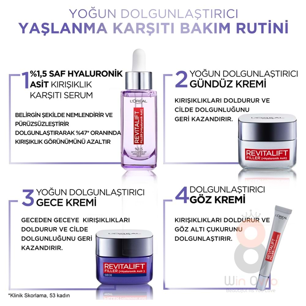 Loreal Paris Revitalift Filler Gündüz Kremi 50 ml