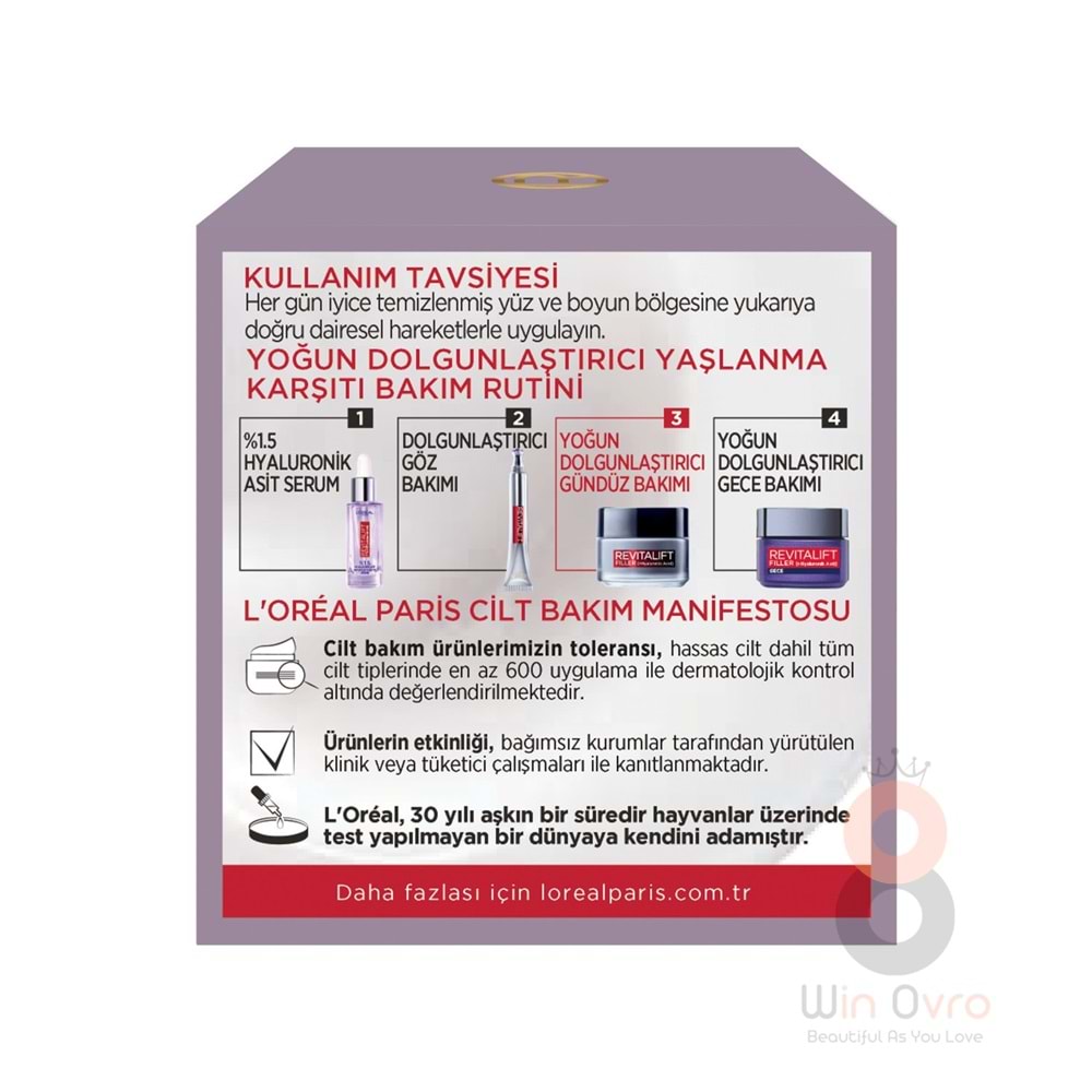 Loreal Paris Revitalift Filler Gündüz Kremi 50 ml