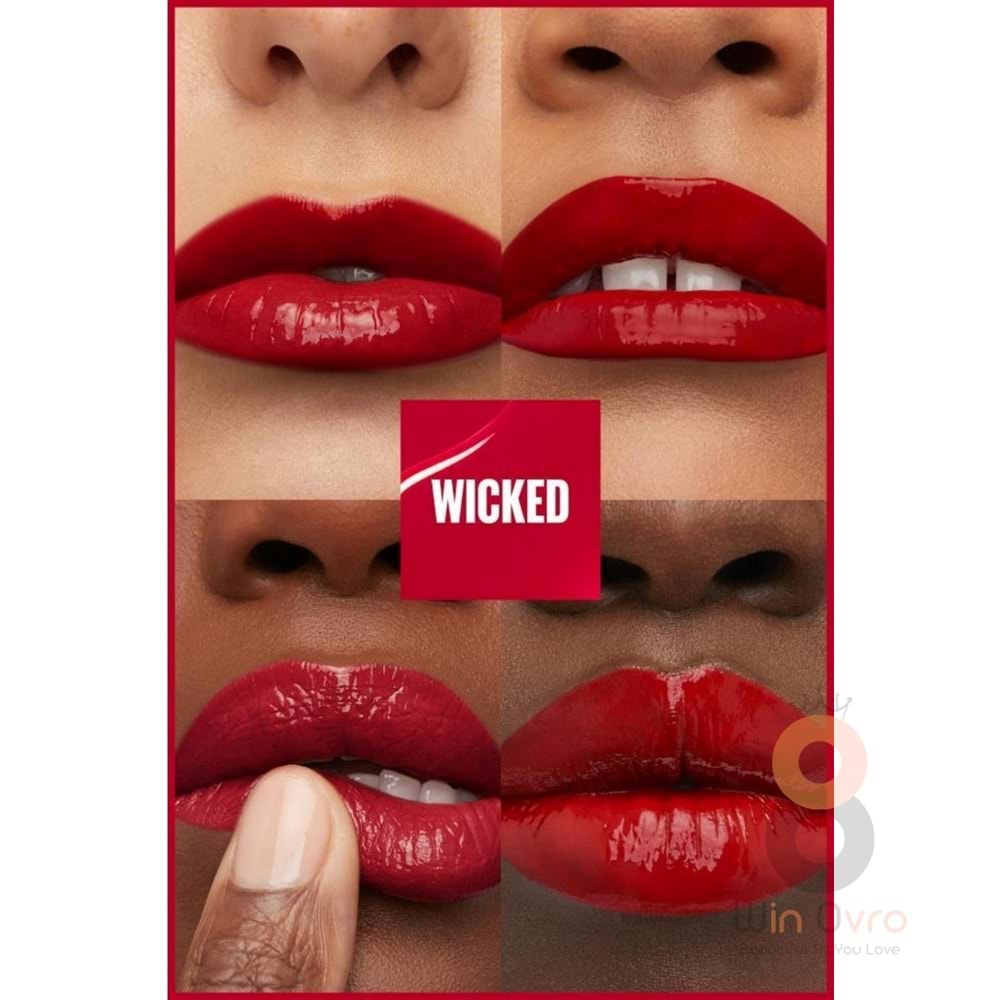 Maybelline New York Super Stay Vinyl Ink Uzun Süre Kalıcı Likit Parlak Ruj 50 Wicked