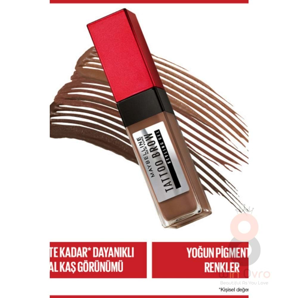 Maybelline New YorkTattoo Brow 36h Styling Gel - 257 Medium Brown