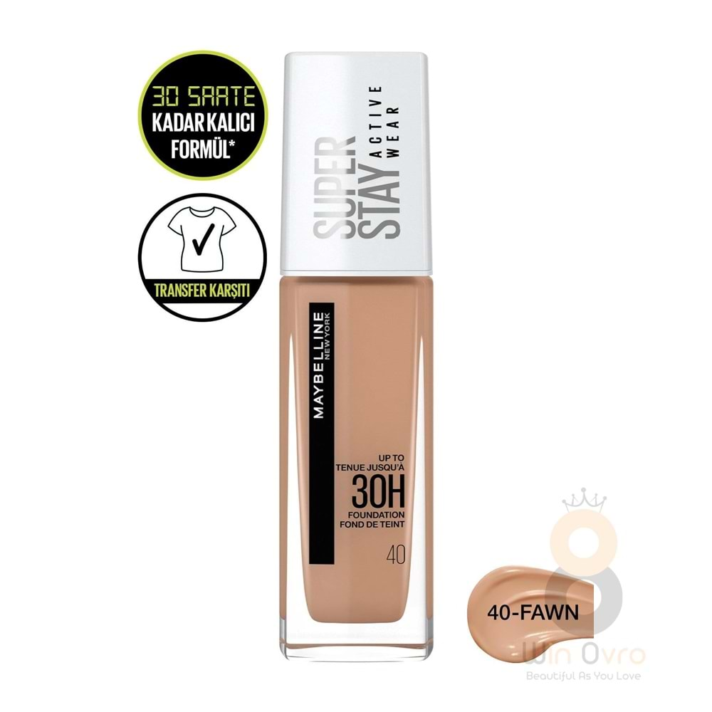 Maybelline New York Superstay Actıve Wear 30h Foundatıon 40 Fawn Cannelle