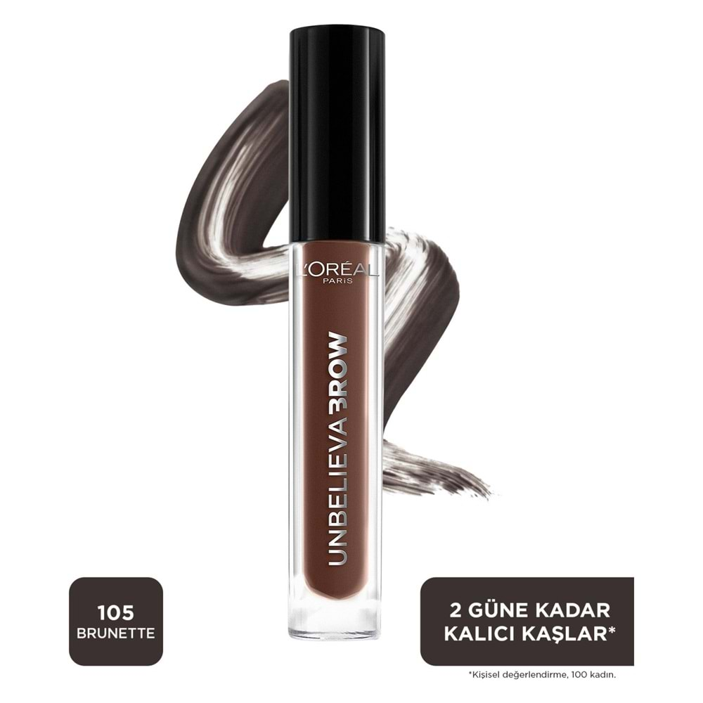 Loreal Paris Uzun Süre Kalıcı Kaş Jeli Unbelieva Brow - 105 Brunette