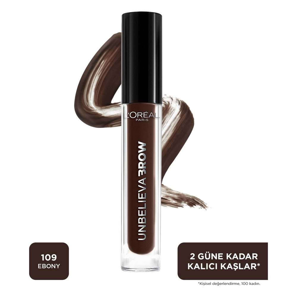 Loreal Paris Uzun Süre Kalıcı Kaş Jeli Unbelieva Brow - 109 Ebony