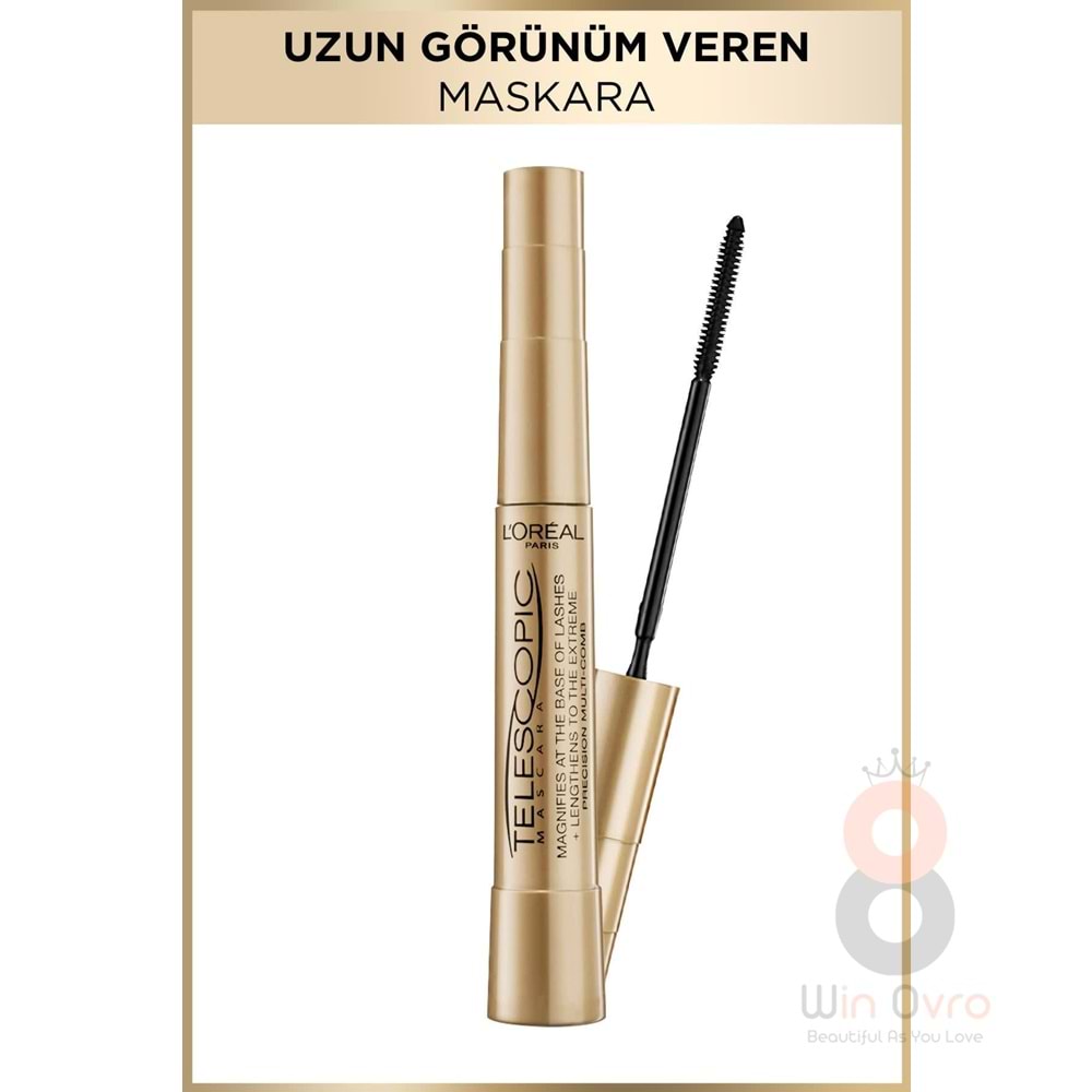 Loreal Paris Maskara Telescopic Gold Black Siyah
