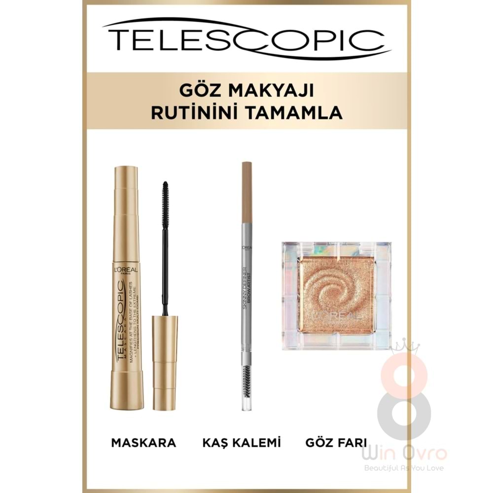 Loreal Paris Maskara Telescopic Gold Black Siyah