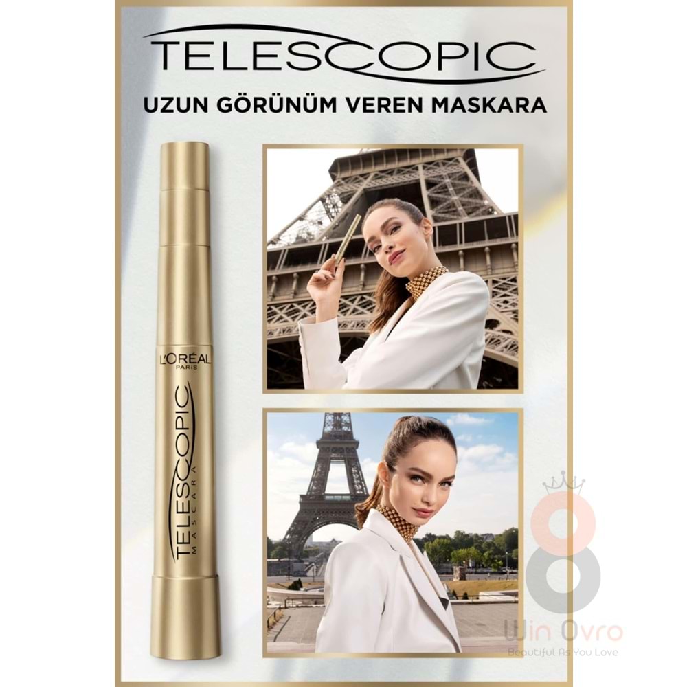 Loreal Paris Maskara Telescopic Gold Black Siyah