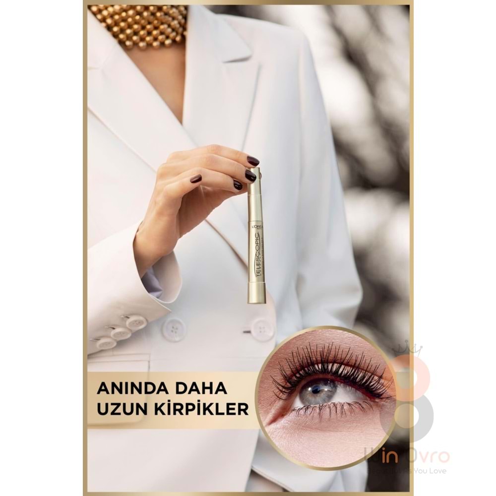 Loreal Paris Maskara Telescopic Gold Black Siyah