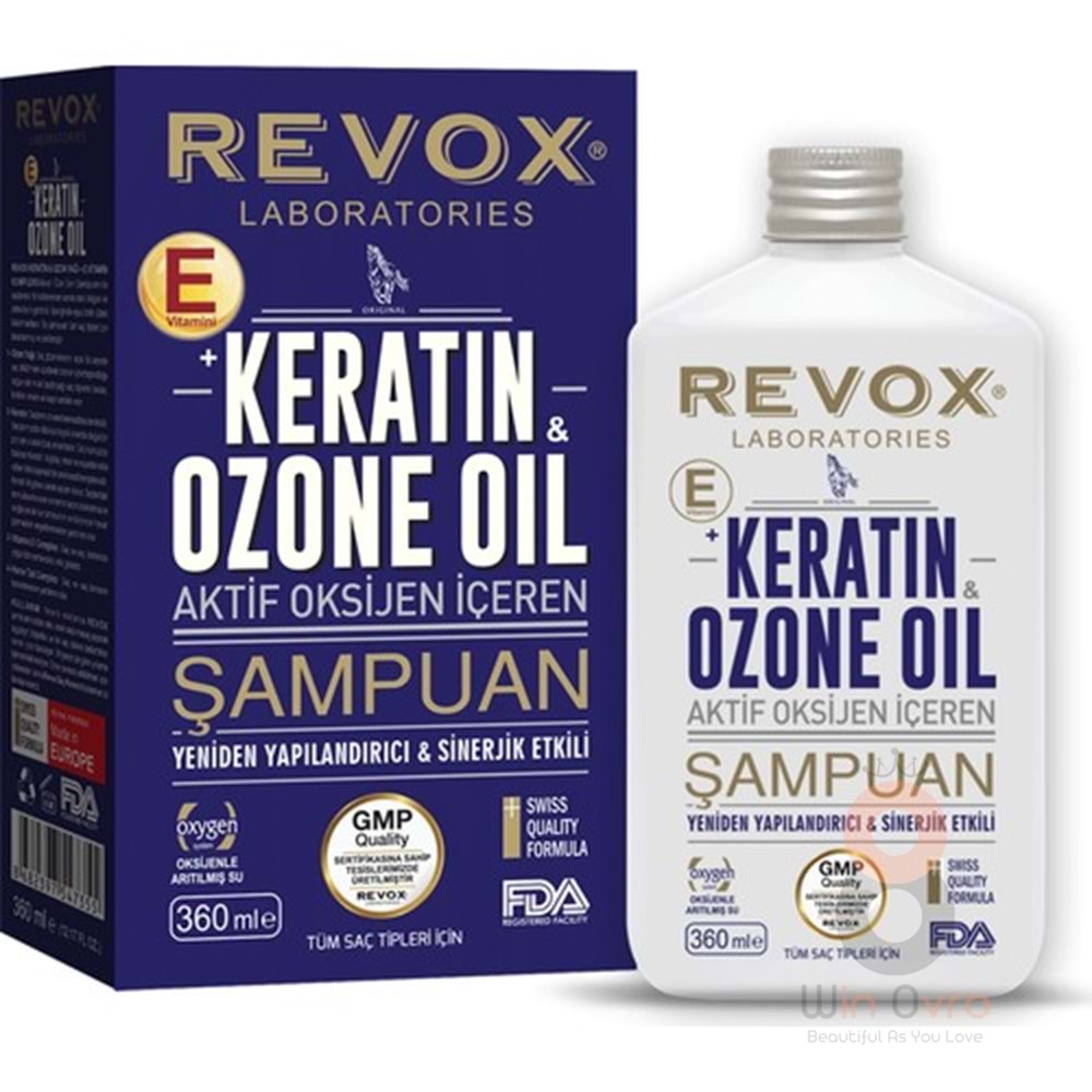 Revox Keratin & Ozon Oil Aktif Oksijen Içeren Saç Bakım Şampuanı