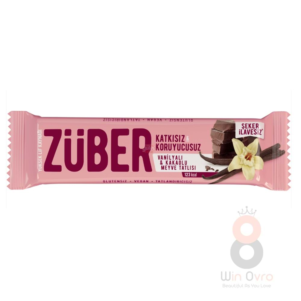 Züber Vanilyalı Kakaolu Meyve Tatlısı 40 G