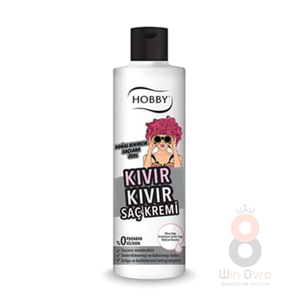 Hobby Saç Kremi Kıvır Kıvır Doğal Kıvırcık Saçlara Özel 250 Ml