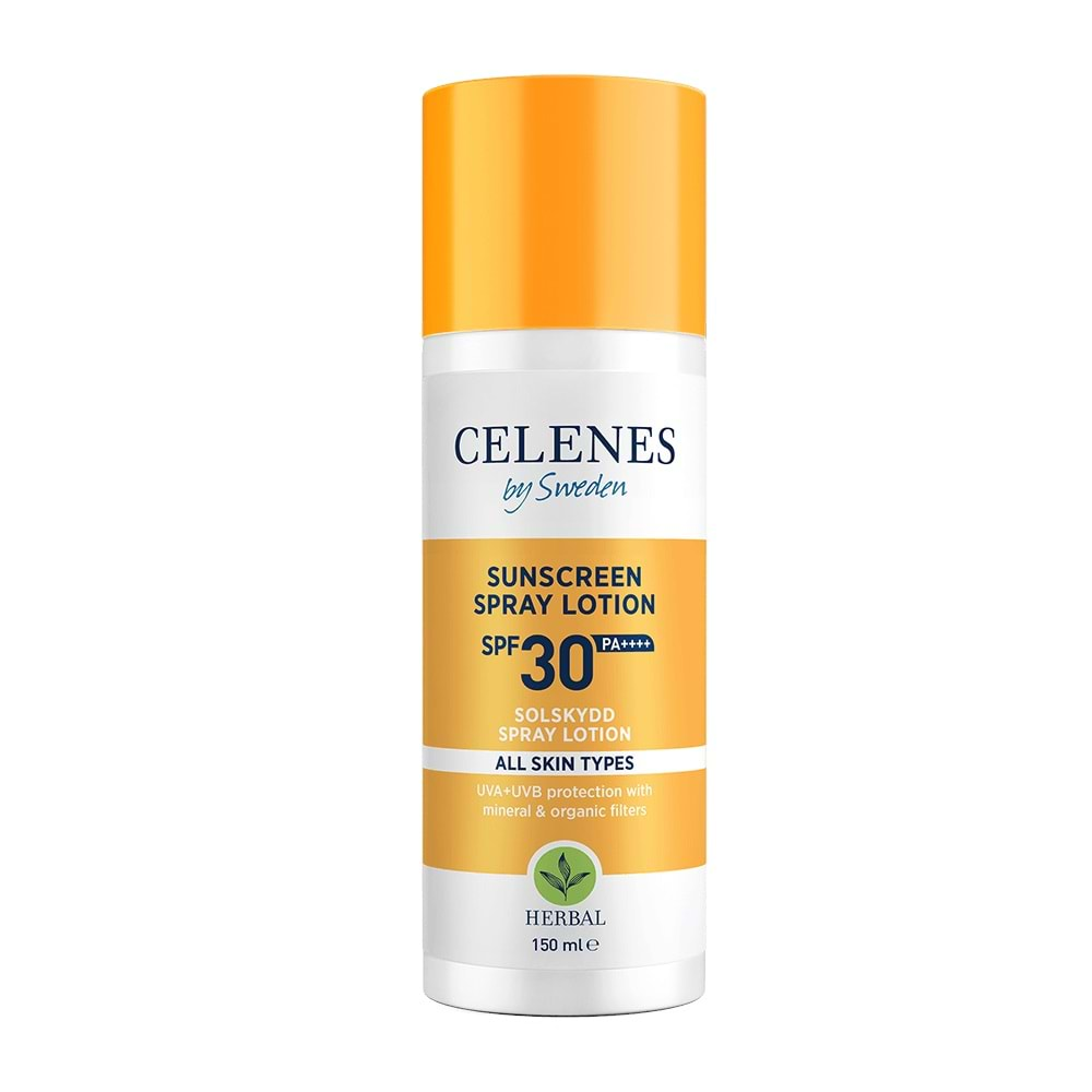 Celenes Herbal Güneş Koruyucu Losyon Sprey 30SPF 150 ml