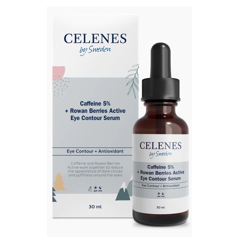 Celenes Kafein 5 + Rowan Berries Aktifli Göz Çevresi Serumu 30 ml