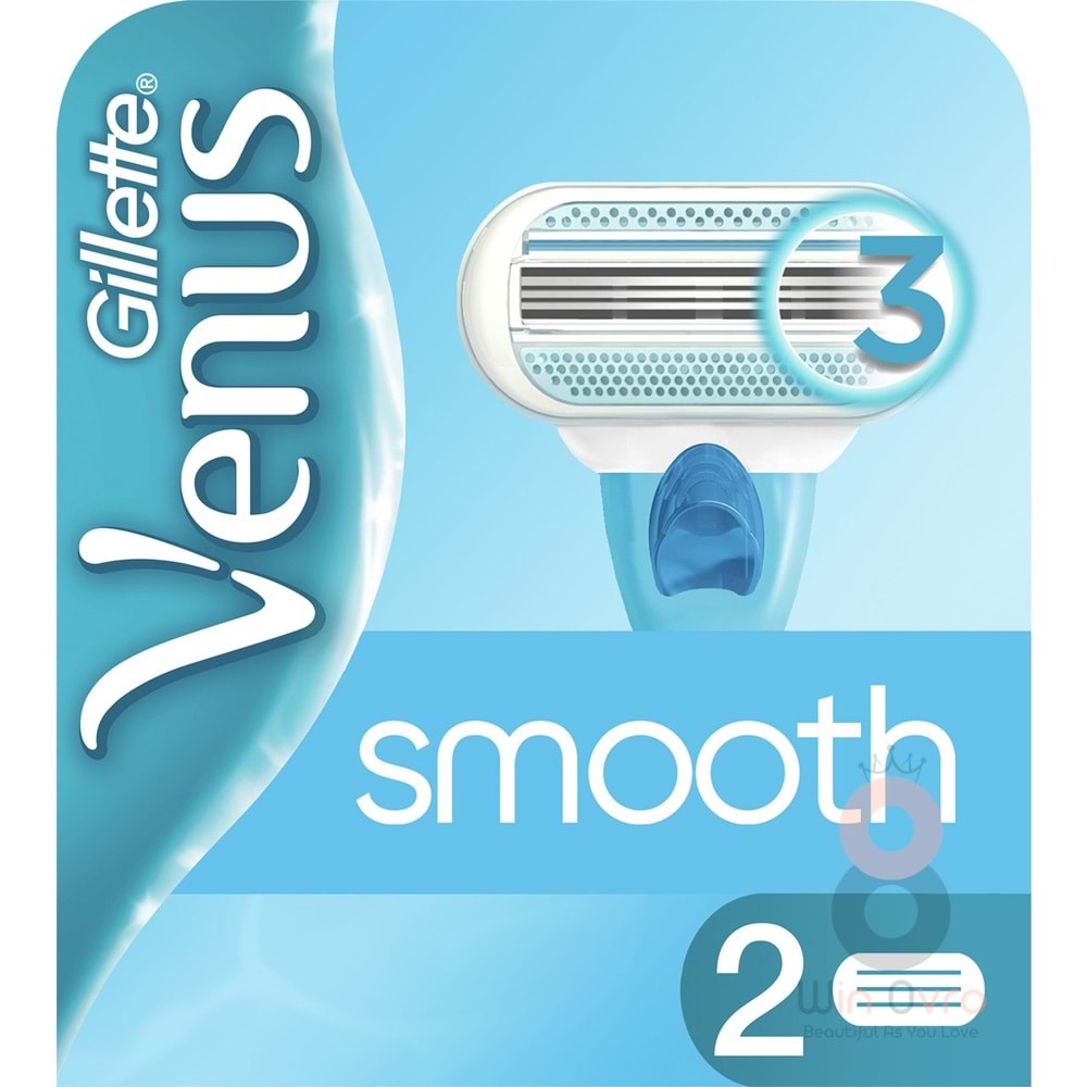 Gillette Venus Smooth Kadın Yedek Tıraş Bıçağı 2 Adet